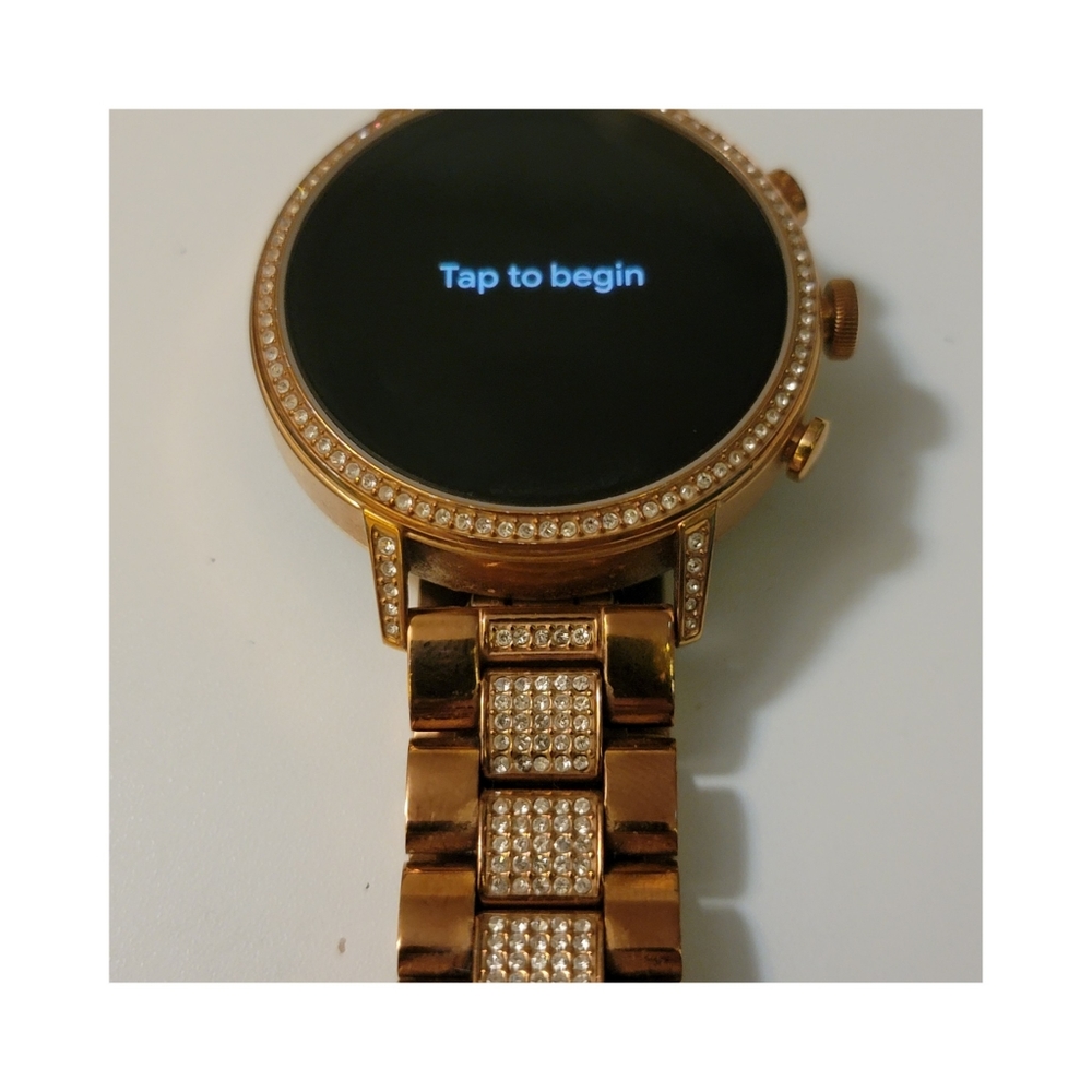 Rose Gold Fossil Women's Q Venture touchscreen smartwatch
